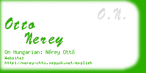 otto nerey business card